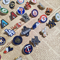 Badges en émail personnalisés pour le baseball, badges en métal émaillé souple ou dur, badges dorés, logos de baseball personnalisés, épingles