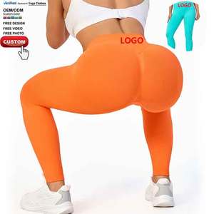प्रीमियम निर्बाध मूर्तिकला ट्यूमर नियंत्रण उच्च लोच हल्के महिलाएं योग पैंट पहनती हैं - Product Image 1
