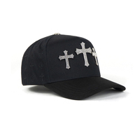Gorras de Béisbol Personalizadas de 5 Paneles, 100% Algodón Premium, Bordado de Dos Tonos, Gorras Personalizadas al por Mayor, Gorras en Blanco