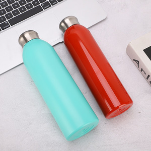 Stainless Steel Water <b>Bottle</b> Insulated 500Ml Travel <b>Flask</b> Keep Cold Round Design Customizable Colors - Product Image 2