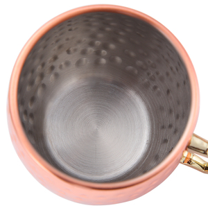 Hot Sell Stainless Steel Hammer Point Plain <strong>Copper</strong> Moscow Mule <strong>Mug</strong> - Product Image 2