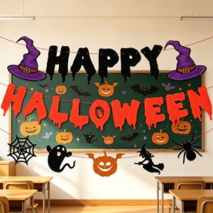 Nuevo Banner Decorativo para Fiestas de Halloween, Fondo de Escenario con Diseño de Bandera - Product Image 6