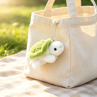 Breloques de sac promotionnelles en gros, mini-jouets en peluche doux au design de petits personnages Kawaii, porte-clés en peluche mignons et personnalisés