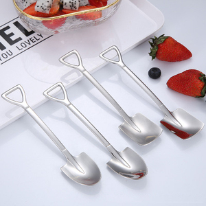 Cuchara para mezclar postres de acero inoxidable 304 con forma de pala, ¡gran éxito de ventas! - Product Image 3