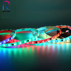 Raymates ma thuật màu 24V lập trình <span class=keywords><strong>LED</strong></span> Strip, 5050 <span class=keywords><strong>RGB</strong></span> 60 LEDs/M, ws2811 IC ứng dụng điều khiển cho trang trí nội thất - Product Image 3