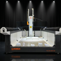 Machine de fraisage CNC 4 axes RC avec lit de travail en tube d'acier recuit à paroi épaisse pour la découpe de matériaux composites en nylon et de motifs en bois