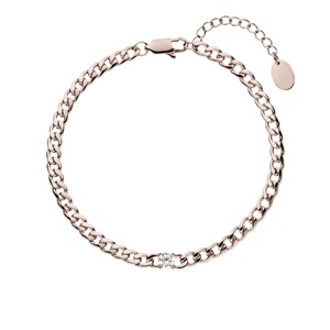 Bracelet en acier inoxydable véritable avec perles argentées pour femme, bijou tendance en chaîne, idée cadeau pour fiançailles ou anniversaire - Product Image 6