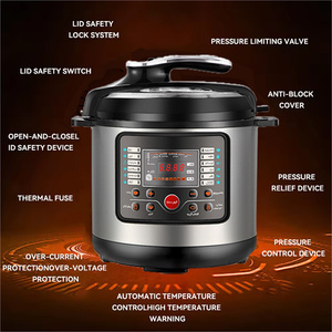 Autocuiseur Électrique Multifonctionnel Intelligent 5L 6L à Pression Automatique et Cuisson Rapide Instantanée pour Usage Domestique Allemand - Product Image 3