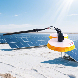 Nuevo diseño Herramienta de limpieza de paneles solares Mejor precio <span class=keywords><strong>PV</strong></span> Limpieza Cepillo de disco de doble cabeza - Product Image 1