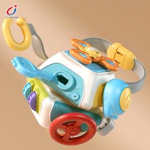 Juguete Educativo Temprano <span class=keywords><strong>Montessori</strong></span> Chengji, Cubo de Actividades Interactivo Musical Multifuncional 10 en 1 para Bebés - Product Image 2