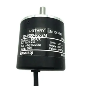 Codificador Rotatorio Incremental de Eje Sólido TRD-J500-RZ, 500 PPR, Salida Cuadrada de 3 Canales A/B/Z, Incremento Totem-Pole / Push-Pull - Product Image 1