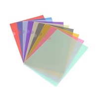 Carpeta transparente en forma de L personalizada de fábrica, tamaño A4, Color, logotipo imprimible, Material PP para negocios de oficina