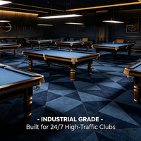 Tapis de billard en nylon très résistant |   Revêtement de sol ignifuge imprimé en 3D pour salle de jeux |   Rouleau de moquette insonorisante personnalisée pour club