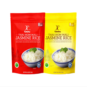 Sac d'emballage alimentaire en plastique imprimé de logo personnalisé de qualité alimentaire de 5 kg 10 kg avec 4 joints latéraux haricots sous vide riz avec poignée Doypack - Product Image 5