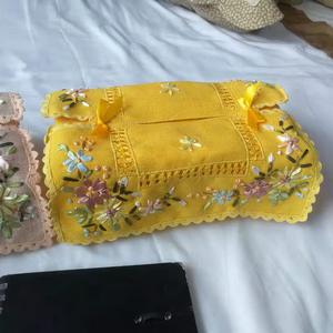 Прямоугольная коробка для салфеток Европейского сада, коробка для салфеток, коробка для салфеток, набор полотенец для автомобиля, чехол для салфеток с гравировкой - Product Image 3