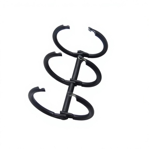 YIWANG Metal Negro 30mm Notebook Book Ring Clips para Paper File Notebook - Product Image 1