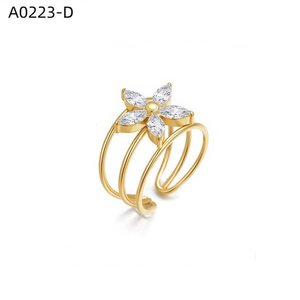 Bague de mode DEL Zirconia A0223 pour femmes, bijoux de haute qualité - Product Image 2