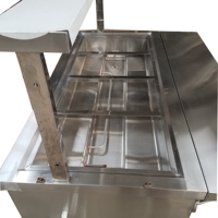 H Series komersial listrik sup Bain Marie 2000W Hotel restoran peralatan dapur 9L prasmanan meja makanan penghangat kaca