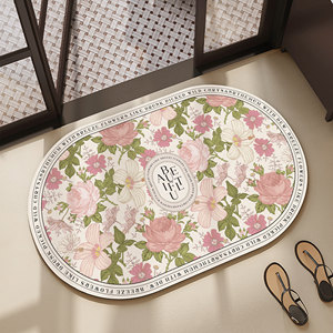 Tapis <span class=keywords><strong>de</strong></span> sol absorbant l'eau à séchage rapide et antidérapant, style américain, en caoutchouc, pour porte d'armoire <span class=keywords><strong>de</strong></span> salle <span class=keywords><strong>de</strong></span> bain, toilettes, salle <span class=keywords><strong>de</strong></span> maquillage, entrée, plantes - Product Image 6