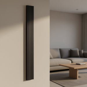 Décoration murale moderne, panneaux acoustiques en bois à lattes, 7,9 x 94,5 pouces, chêne noir, 4 pièces - Product Image 2