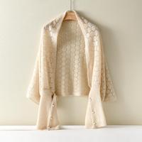 Frühling und Herbst Neuer 100% Kaschmir-Schal Damen Strickpullover Warmer Schal