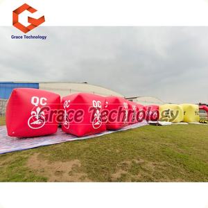 Boe gonfiabili di nuoto dell'indicatore della corsa del parco acquatico, Bouys galleggianti gonfiabili di nuotata, gara di marcatore del cubo della boa galleggiante - Product Image 4