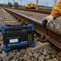 Detector de Defectos Ultrasónico de Alta Velocidad y Precisión con Tecnología de Arreglo en Fase, Pantalla Táctil LCD a Color de 10.4 Pulgadas, Almacenamiento de Datos de 128 GB, para Soldaduras de Rieles, IP65