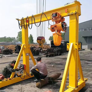 מיני mini מקורה 2 טון גנוטרי לסדנה עם מנוף שרשרת חשמלית - Product Image 1