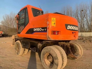 รถขุดตีนตะขาบยางมือสอง 15 ตัน ยี่ห้อแดวู รุ่น Doosan DX150W DX150W-9 DH150W-7 ระบบไฮดรอลิกเต็มรูปแบบ พร้อมเครื่องยนต์ มอเตอร์ ปั๊ม และเกียร์ - Product Image 3