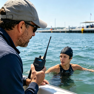 Casque <span class=keywords><strong>d</strong></span>'entraînement sans fil SwimTalk H916A 1000M pour l'entraînement <span class=keywords><strong>en</strong></span> eau libre, la natation, le surf, la voile, récepteur sous-marin - Product Image 4