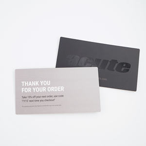 Cetak Logo kartu bisnis kustom kualitas tinggi di atas kertas untuk pemilik bisnis kecil untuk cetakan 'terima kasih' - Product Image 1