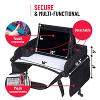 Kit de dessin pliable approuvé par l'avion Table d'activités pour tout-petits Plateau de voyage pour siège de voiture pour enfants avec tableau effaçable