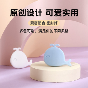 Silicone Whale Overflow Cover For Bathroom Sink Seal Anti Odor Insect Protection Decorative Cap - Product Image 2