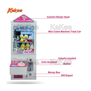 Low Noise Gasha Capsule Dolls Mini Claw Machine for Shopping Malls Plush Toy Vendor 24 House Profit <strong>Maker</strong> Crane Machine - Product Image 4