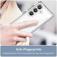 Étui pour Samsung Galaxy S24 Ultra, S23 Ultra, coque en silicone transparente antichoc en TPU, protection pour Samsung S25 S24 FE Ultra Plus S26