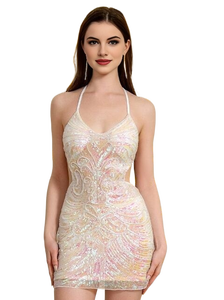 Ecoparty Shiny Strap 1920s Lentejuelas Fringe <span class=keywords><strong>Charleston</strong></span> Flapper Vestidos de baile Disfraces Impresionante 20's Great Gatsby Dress - Product Image 2