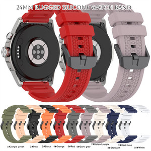 Correa de Reloj Deportiva de Silicona Resistente de 24 mm para <span class=keywords><strong>Ticwatch</strong></span> Atlas <span class=keywords><strong>Pro</strong></span> <span class=keywords><strong>5</strong></span> Enduro, Correa de Repuesto Ajustable para Reloj Inteligente - Product Image 6