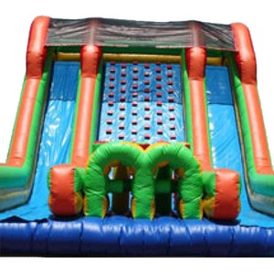 สไลเดอร์เป่าลมเชิงพาณิชย์ ผนังปีนป่าย PVC บ้านลมสีพาสเทล ศูนย์เล่นสำหรับเด็ก สำหรับเล่นในร่มและกลางแจ้ง - Product Image 2