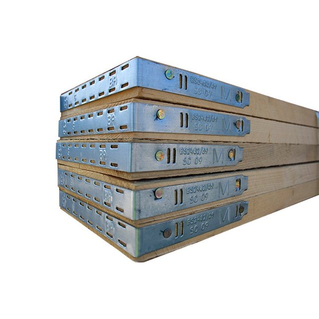 OSHA Certified BS 2482 Q235 Steel Laminated Veneer Lumber Scaffolding Planks for Galvanized Safety Catwalk