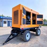 Générateur diesel à châssis ouvert de type remorque avec ATS pour l'alimentation de secours dans les secteurs minier, de la construction, commercial et industriel