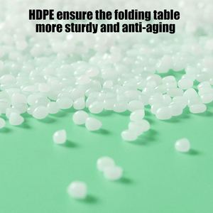 Homful Bán Buôn 6ft Độ Ẩm Trung Tâm Bằng Chứng Di Động Hình Chữ Nhật Trắng HDPE Nhựa Ngoài Trời Đảng Tổ Chức Sự Kiện Gấp Trong Nửa Dài Bảng - Product Image 3