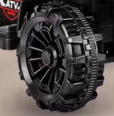 Quad pour enfants, voiture électrique à commande à distance avec lumières LED, construction en plastique