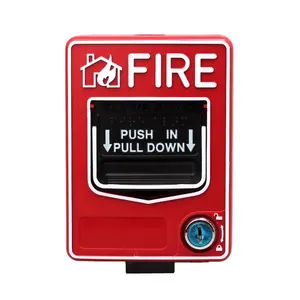 Saklar darurat stasiun Push Down titik panggilan Manual dapat disetel ulang titik panggilan Manual sistem Alarm api konvensional harga bagus