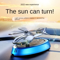 Diffuseur d'air solaire pour voiture au design moderne explosif 2025, écologique, parfumé, diffuseur d'air solaire en forme d'hélicoptère