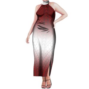 <span class=keywords><strong>Outlet</strong></span> di fabbrica su richiesta abito senza maniche Pacific Island Art 6XL elegante collo appeso abito a spalle scoperte per la <span class=keywords><strong>sera</strong></span> - Product Image 4