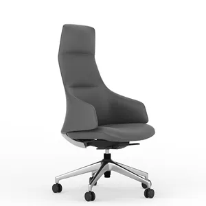 KOHO produttore sedia da scrivania in pelle marrone Executive con ruote sedia da attesa sedia in pelle nera ergonomica reclinabile in pelle