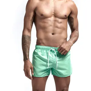 Short de plage uni pour hommes, maillots de bain, fabricant personnel, Short de Surf, couleurs unies, 2023