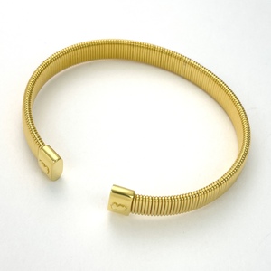 Bracelets personnalisés en argent sterling S925 plaqué or 18 carats avec logo original et motif ours espagnol, pour mariage, fiançailles, anniversaire, style simple pour femme - Product Image 3