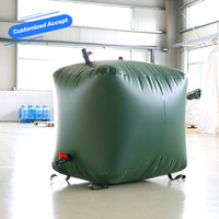 Bonne qualité grande vessie d'air gonflable rectangulaire réservoir de captage d'eau de pluie sac en PVC flexible réservoirs de stockage d'eau 5000 Lt