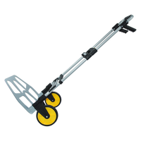 Chariot de courses portable Uni-Silent, capacité de charge de 120 kg, chariot à main pliable en aluminium, chariot à plateforme FHT120